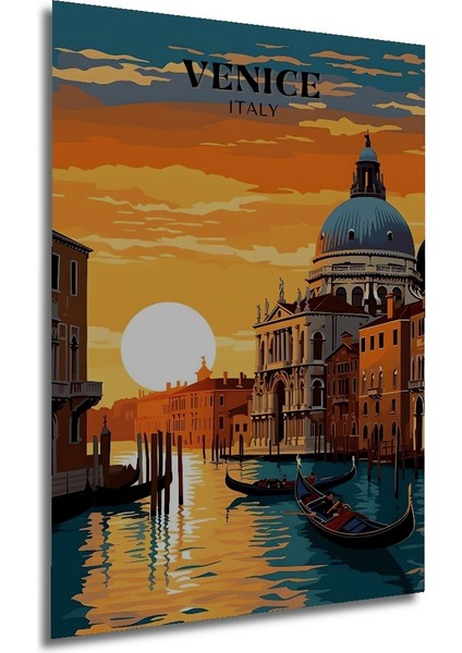 Venedik Gün Batımı Ahşap Mdf Dekoratif Ev/işyeri Duvar Tablo Dikdörtgen Ev/işyeri Duvar Tablo modelleri