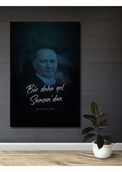 Atatürk Ahşap Mdf Dekoratif Ev/işyeri Duvar Tablo Dikdörtgen Ev/işyeri Duvar Tablo