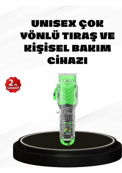 Şarjlı Islak & Kuru Tıraş Makinesi – Saç, Sakal, Burun ve Vücut Için 4’ü 1 Arada Set