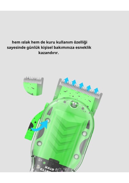 Şarjlı Islak & Kuru Tıraş Makinesi – Saç, Sakal, Burun ve Vücut Için 4’ü 1 Arada Set fiyatları