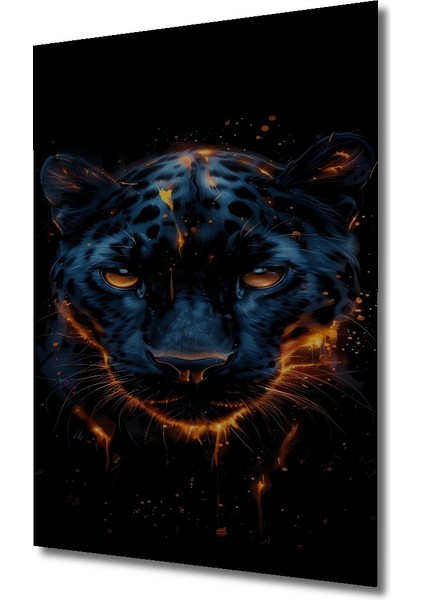 Ateşli Kara Panter Ahşap Mdf Dekoratif Ev/işyeri Duvar Tablo Dikdörtgen Ev/işyeri Duvar Tablo fiyatları