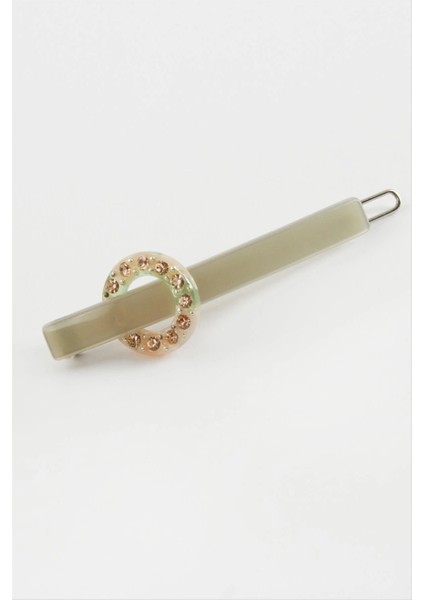 Yuvarlak Taşlı Pens Toka