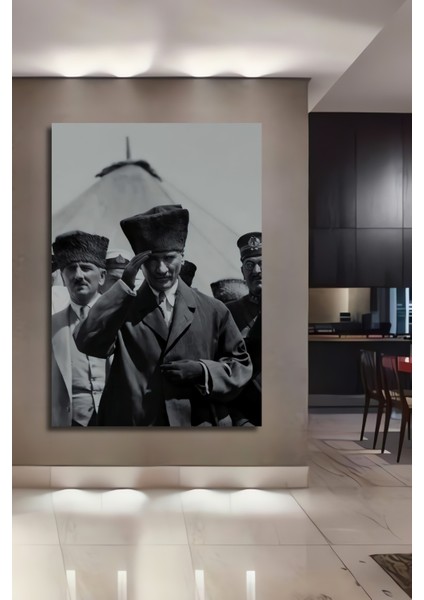 Atatürk Dekoratif Ahşap Mdf Ev/işyeri Duvar Tablo Dikdörtgen Ev/işyeri Duvar Tablo