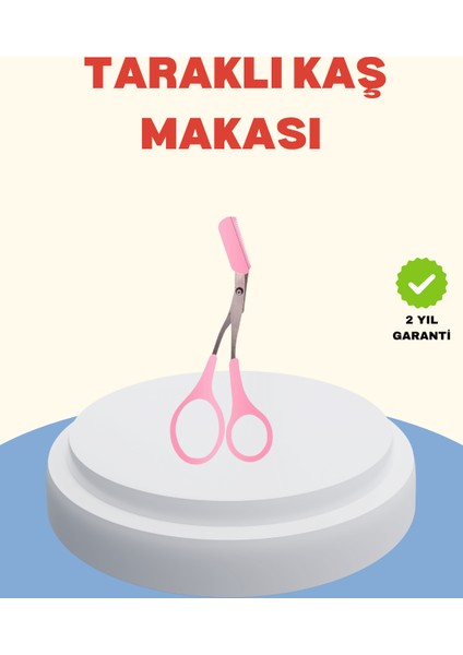 Profesyonel Taraklı Kaş Makası – Evde ve Salon Kullanımına Uygun