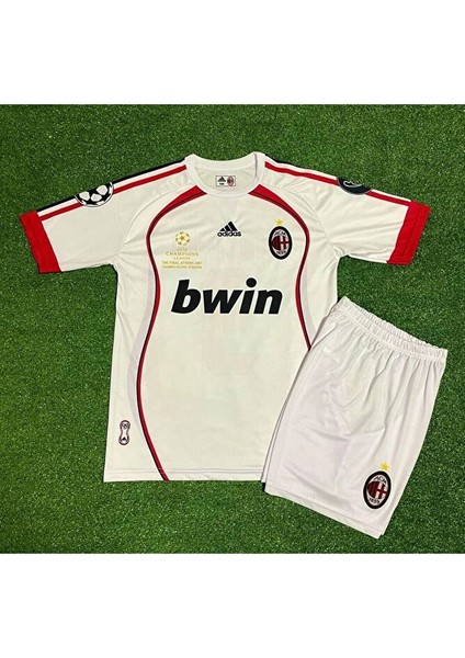 Ac.milan Kaka 2007 Nostalji Deplasman Beyaz Çocuk Forması 4'lü Set fiyatları