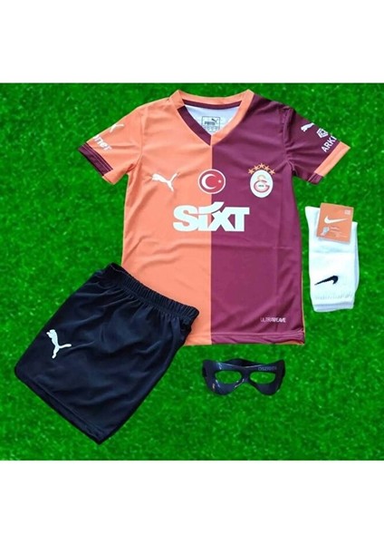 Galatâsarây. 2026 Isimsiz Iç Saha Parçalı Yeni Sezon Çocuk Forması 4'lü Set