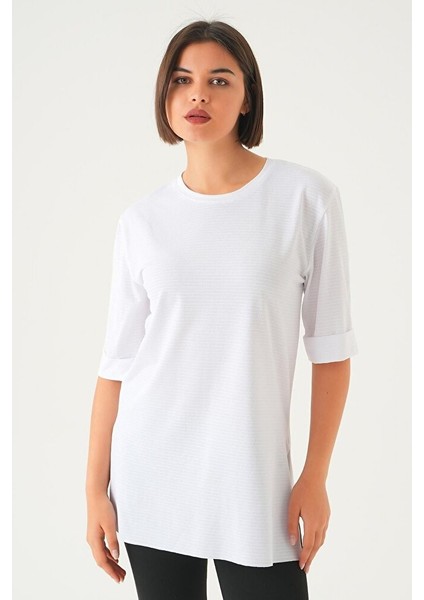 Beyaz Kısa Kol Halı Saha Antreman Forması