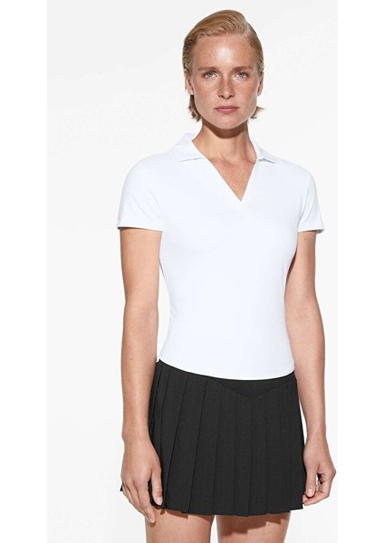 Beyaz Kısa Kol Halı Saha Antreman Forması