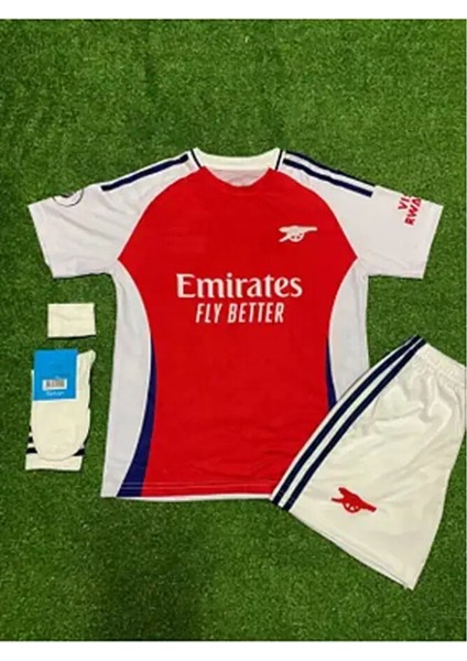 Arsenal 2024/25 Iç Saha Kırmızı Çocuk G.jesus Forması 4lü Set fiyatları