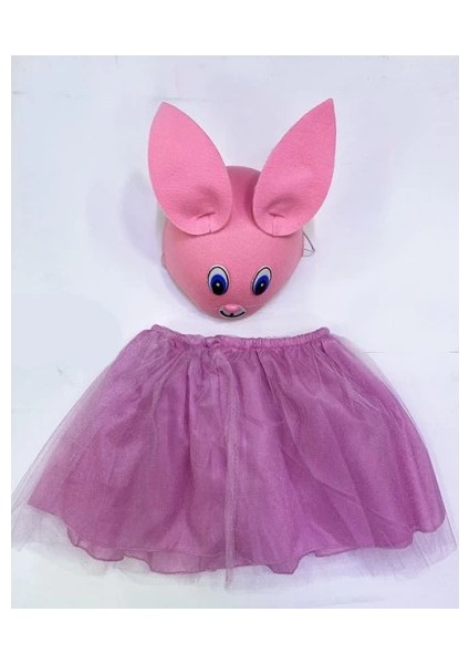 Çocuk Gösteri Kostümü Pembe Tavşan