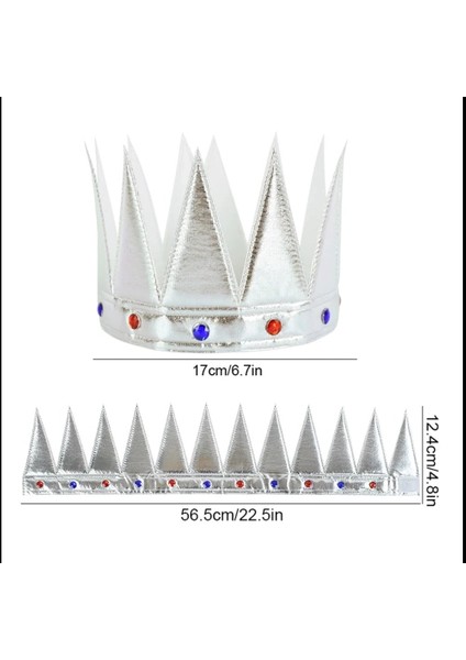Yumuşak Gümüş Kral Tacı 55 cm fiyatları