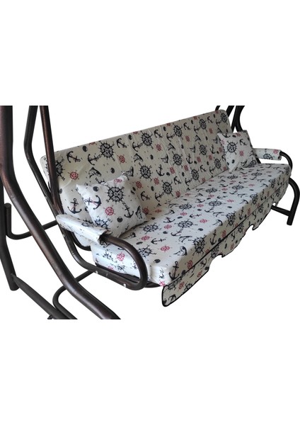 3 Kişilik Salıncak Minderi Süngerli Kılıfı Marin-Çapa Bahçe Minderi fiyatları