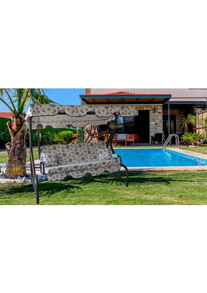 3 Kişilik Salıncak Minderi Süngerli Kılıfı Marin-Çapa Bahçe Minderi modelleri