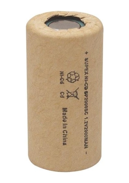 Supex Tekli 1.2 V 2000MA Nı-Cd Süpürge Pili 2000SC