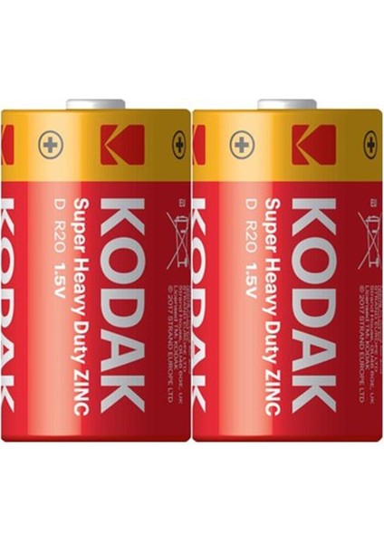 Super Heavy Duty D Boy (R20) Pil 2'li Paket