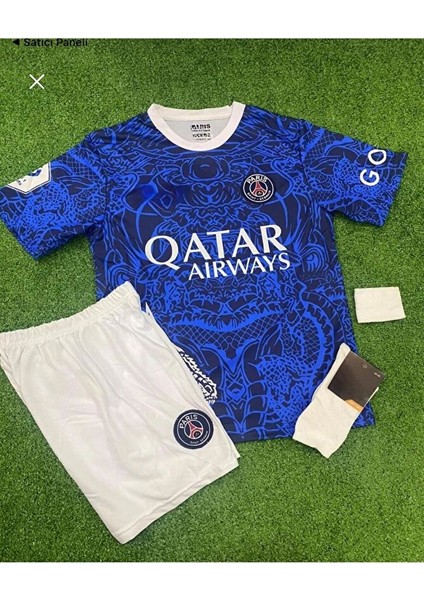Paris Mbappe Çoçuk Kısa Kol Özel Taasarım Dragon Özel Seri Forma . 2023 2024 9 Numara Yeni
