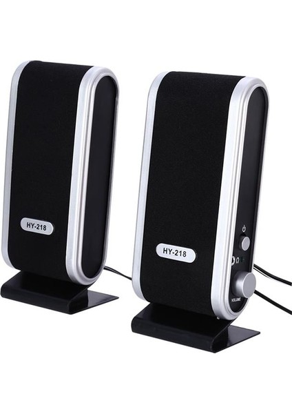 Magicvoice HY-218 1+1 USB Ince Tasarım Siyah Hoparlör - Speaker