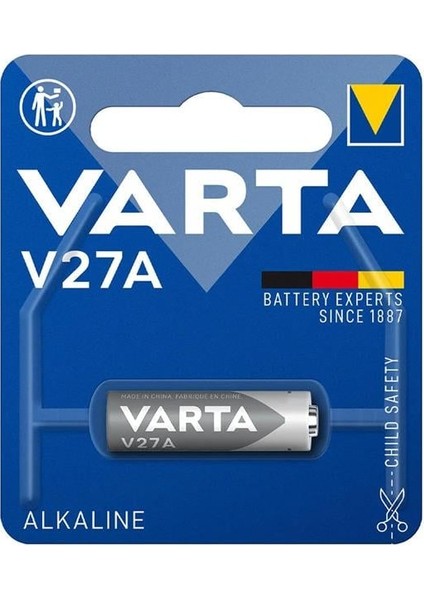 V27A / LR27 Alkalin 12 Volt Para Pil Tekli