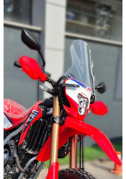 Honda Crf 250L Uyumlu Ön Siperlik – Tur Camı (2023–2025) Ultra Şeffaf ve Füme Renklerde