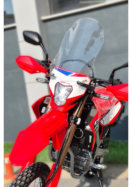 Honda Crf 250L Uyumlu Ön Siperlik – Tur Camı (2023–2025) Ultra Şeffaf ve Füme Renklerde