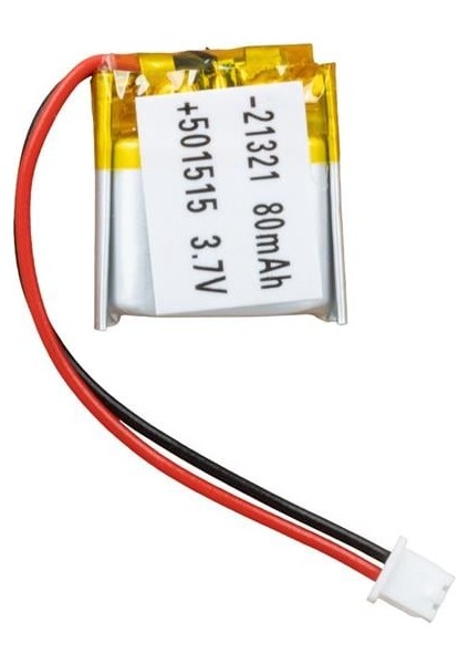 501515 3.7 Volt 80 Mah Lityum Polimer Pil