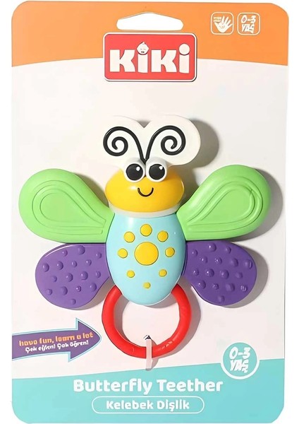 Kiki Kelebek Dişlik Çıngırak 2201