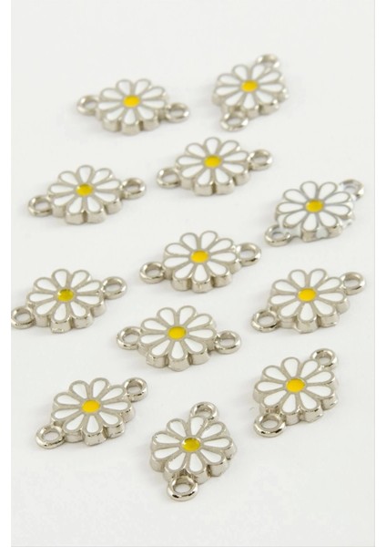 Papatya Çift Kulplu Mineli Bileklik ve Kolye Ucu Aparatı 1 Adet