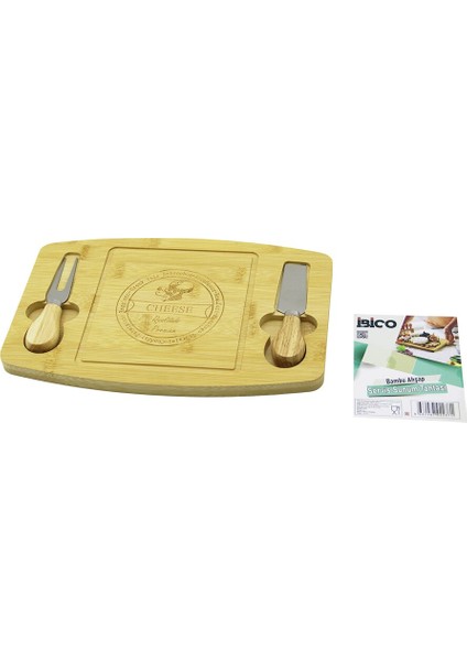 Dikdörtgen - Bombeli Kenar2-bıçak=sağ-sol Ahşap Bambukahvaltı Peynir Sunum Pano Bıçak=ahşap Saplı19x28.7x1.4cm (4915) fiyatları
