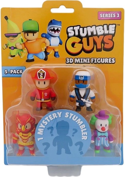 TUY22000 Stumble Guys 5li Mini Figür modelleri