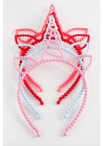 Unicn Kulaklı Plasik Çocuk Taç