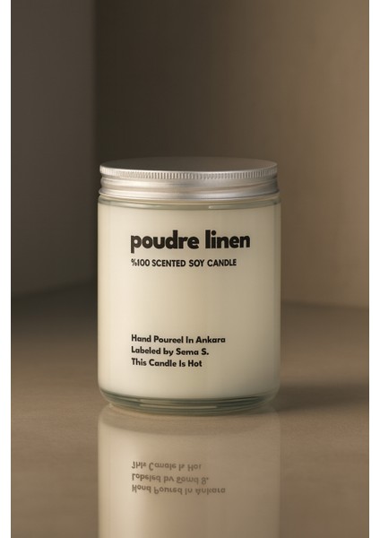 : Poudre Linen : Cam Kavanozda Kokulu %100 Soya Mum (Ihlamur, Portakal, Paçuli) fiyatları