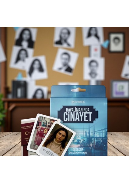 Kartlı Cinayet Çözme Oyunu Havalimanında Cinayet Dosyası