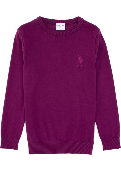 Kız Çocuk Menekşe Kazak /triko 50313081-VR037