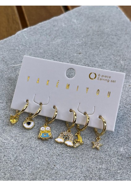 Minyonlar Altılı Küpe