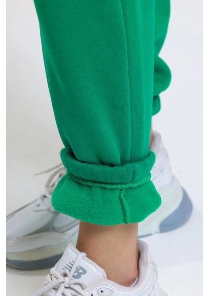 3 Iplik Şardonlu Paça Lastikli Eşofman Yeşil IS001 indirimleri