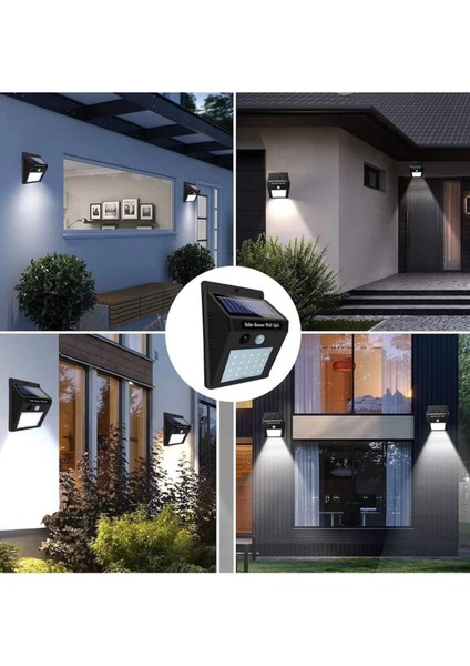 Güneş Enerjili Sensörlü Duvar Lambası Bahçe Lamba Suya Dayanıklı Bahçe Aydınlatma fiyatları