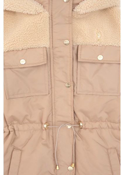 Kız Çocuk Ekru Deri Mont-Kaban 50317345-VR019 modelleri