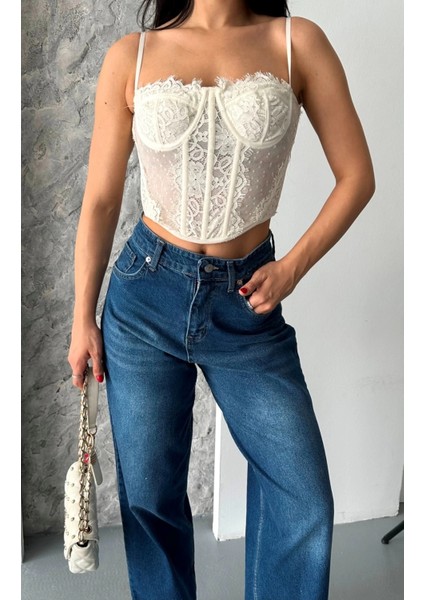 Baggy Süper Taş Bıyık Yıkama Koyu Mavi Jeans Pantolon D2007 modelleri