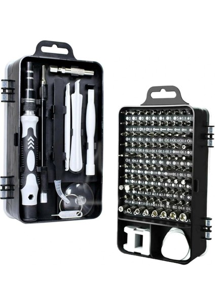 Buffer® Hassas Tornavida Seti Bilgisayar Pc Telefon Onarım Aracı Seti Manyetik 115 In 1 Tornavida Seti