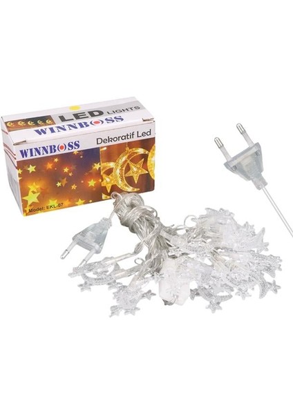 Winnboss Wn-1181 5 Metre 20 Ledli Ay Yıldızlı Günışığı Sabit Led Dekoratif Aydınlatma 5 Watt fiyatları