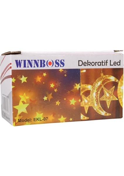 Winnboss Wn-1181 5 Metre 20 Ledli Ay Yıldızlı Günışığı Sabit Led Dekoratif Aydınlatma 5 Watt modelleri
