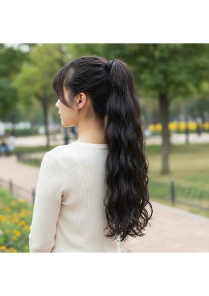 Bağlamalı Dalgalı At Kuyruğu / Kahverengi