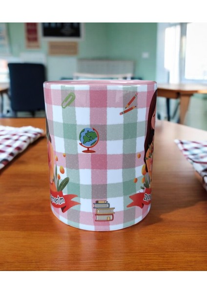 Öğretmenler Günü Isim Yazılabilir Hediyelik Porselen Kupa Bardak-Öğretmen Hediye Kupa modelleri