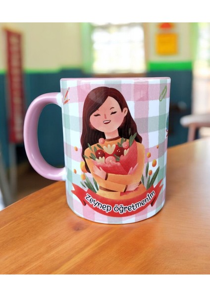 Öğretmenler Günü Isim Yazılabilir Hediyelik Porselen Kupa Bardak-Öğretmen Hediye Kupa indirimleri