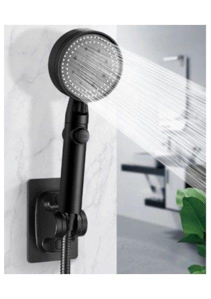 Yapışkanlı Duş Başlığı Tutucu Ayarlı Siyah fiyatları