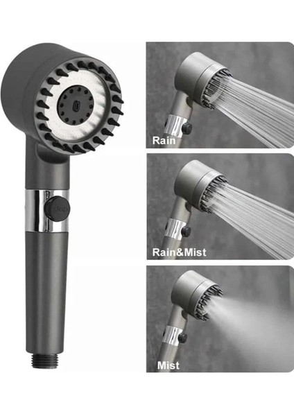 Masaj Etkili Turbolu Çok Fonksiyonlu Filtreli Duş Başlığı Yeni Nesil