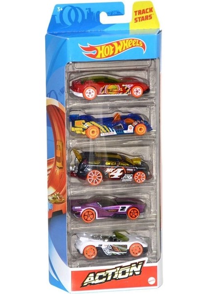 1806 Hot Wheels 5'li Araba Seti / +3 Yaş modelleri