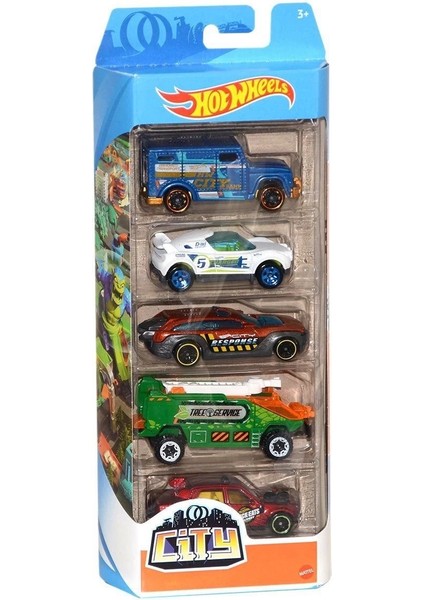 1806 Hot Wheels 5'li Araba Seti / +3 Yaş indirimleri