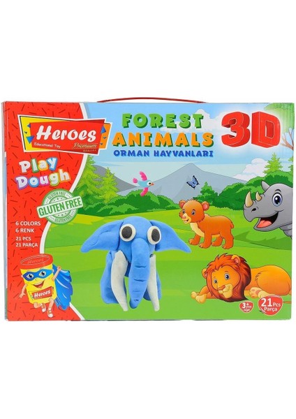 ERN-571 Heroes 3D Orman Hayvanları Seti fırsatları