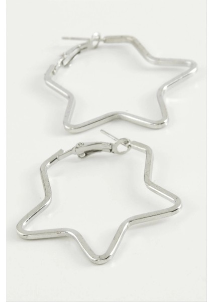 Yıldız Halka Küpe 4,5 cm